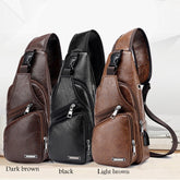 Herren USB-Ladetasche Herren Brusttasche für benutzerdefinierte PU-PVC-Umhängetasche Diagonalpaket Messenger Reisetasche Umhängetaschen